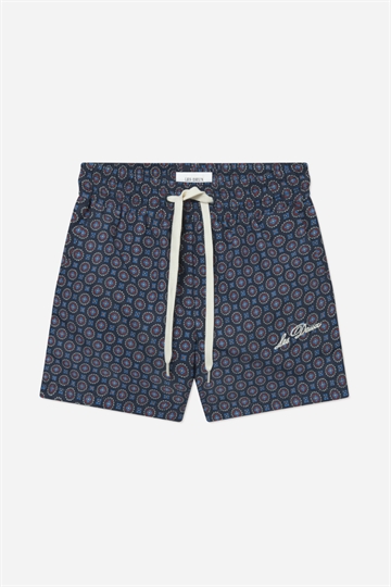 Les Deux Stan Ornament badshorts - mörk marinblå